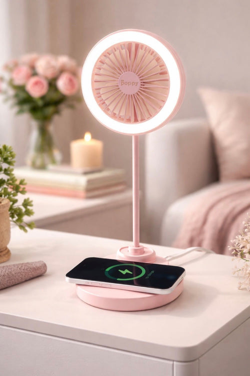 3in1 Fan & Lamp Wireless Charger